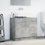 Mobile Sottolavabo Grigio Cemento 63x30x54 cm Legno Multistrato