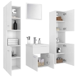 Set Mobili da Bagno Bianco in Truciolato