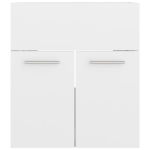 Mobile Sottolavabo Bianco Lucido 41x38,5x46cm Legno Multistrato