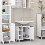 Mobile da Bagno Bianco 60x32x53,5 cm in Legno Multistrato