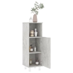 Mobile da Bagno Grigio Cemento 30x30x95 cm in Legno Multistrato