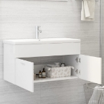 Mobile Sottolavabo Bianco 90x38,5x46 cm in Legno Multistrato