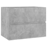 Mobile Lavabo Grigio Cemento 60x38,5x45 cm in Legno Multistrato