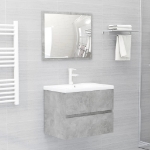 Mobile Lavabo Grigio Cemento 60x38,5x45 cm in Legno Multistrato