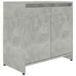 Mobile da Bagno Grigio Cemento 60x33x61 cm in Legno Multistrato