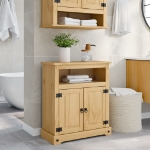 Mobile da Bagno Corona 70x33x80 cm in Legno Massello di Pino