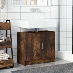 Mobile Lavabo Rovere Fumo 63x29x55 cm in Legno Multistrato