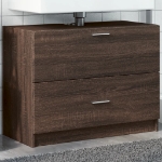 Mobile Lavabo Rovere Fumo 78x37x59 cm in Truciolare