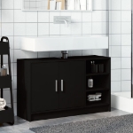 Mobile Lavabo Nero 90x29x55 cm in Truciolato