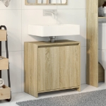 Mobile Lavabo Bagno Rovere Sonoma 60x33x60 cm Legno Multistrato