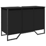 Mobile Lavabo Bagno Nero 91x35x60 cm in Truciolato