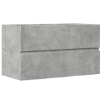 Mobile Lavabo Grigio Cemento 90x38,5x45 cm in Legno Multistrato