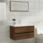 Mobile Lavabo Rovere Marrone 80x38,5x45 cm in Legno Multistrato