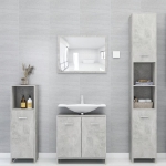 Set Mobili da Bagno 3 pz Rovere Sonoma in Legno Multistrato