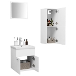 Set Mobili da Bagno Bianco in Truciolato