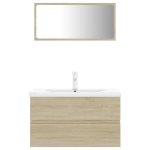 Set Mobili da Bagno Rovere Sonoma in Legno Multistrato