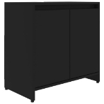 Mobile da Bagno Nero 60x33x61 cm in Legno Multistrato