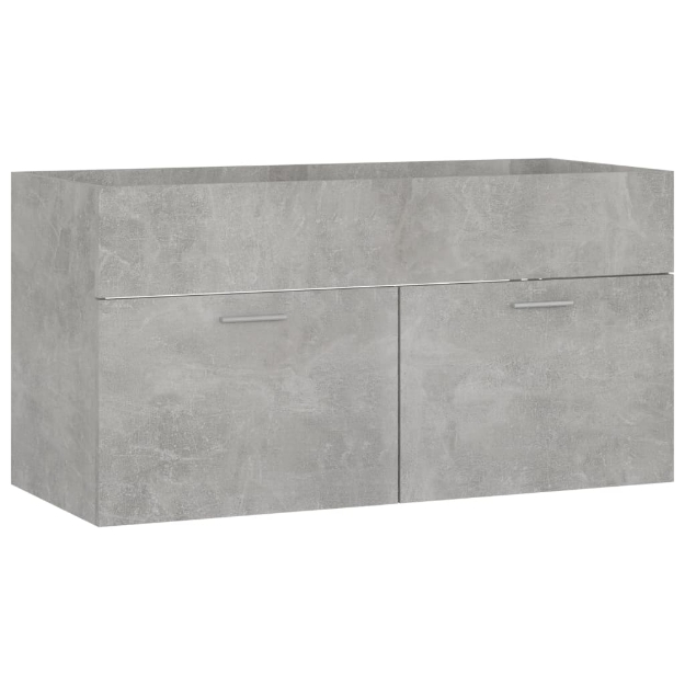 Mobile Sottolavabo Grigio Cemento 90x38,5x46 cm Multistrato