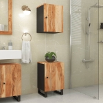 Mobile da Bagno 38x33x58cm in Legno Massello di Acacia