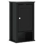 Mobile da Bagno a Muro BERG Nero 40x27x71,5 cm Massello Pino