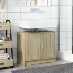 Mobile Lavabo Rovere Sonoma 63x29x55 cm Legno Multistrato