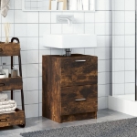 Mobile Lavabo Rovere Fumo 80x33x60 cm in Legno Multistrato