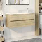 Mobile Lavabo Bagno Rovere Sonoma 100x38,5x45 cm in Truciolato