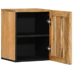 Mobile a Parete da Bagno 38x34x48cm Legno Massello Mango Grezzo