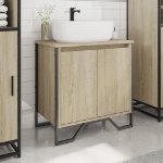 Mobile Lavabo Bagno Rovere Sonoma 60x35x60 cm in Truciolato