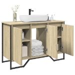 Mobile Lavabo Bagno Rovere Sonoma 91x35x60 cm in Truciolato