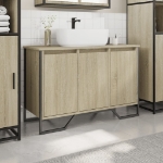 Mobile Lavabo Bagno Rovere Sonoma 91x35x60 cm in Truciolato