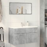 Mobile Sottolavabo Grigio Cemento 80x38,5x46 cm Multistrato