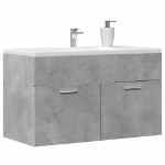 Mobile Sottolavabo Grigio Cemento 80x38,5x46 cm Multistrato