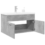 Mobile da Bagno con Lavabo Integrato Grigio Cemento