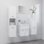 Set Mobili da Bagno Bianco in Truciolato