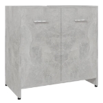 Mobile da Bagno Grigio Cemento 60x33x61 cm in Legno Multistrato