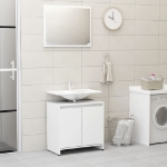 Set Mobili da Bagno Bianco in Legno Multistrato