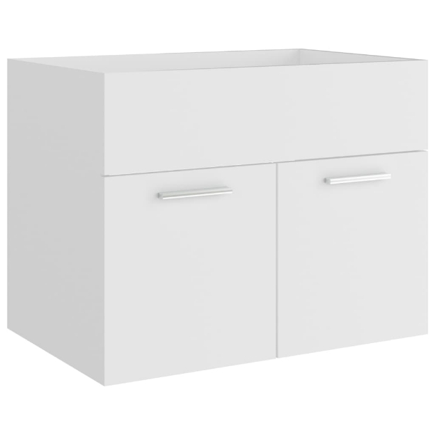 Mobile Sottolavabo Bianco 60x38,5x46 cm in Legno Multistrato