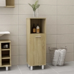 Mobile da Bagno Rovere Sonoma 30x30x95 cm in Legno Multistrato