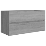 Mobile Sottolavabo Grigio Sonoma 90x38,5x45cm Legno Multistrato