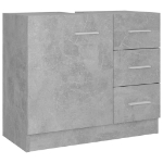 Mobile Sottolavabo Grigio Cemento 63x30x54 cm Legno Multistrato