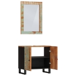 Set Mobili da Bagno 2 pz in Legno Massello di Recupero