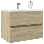 Mobile Lavabo Rovere Sonoma 60x38,5x45 cm in Legno Multistrato