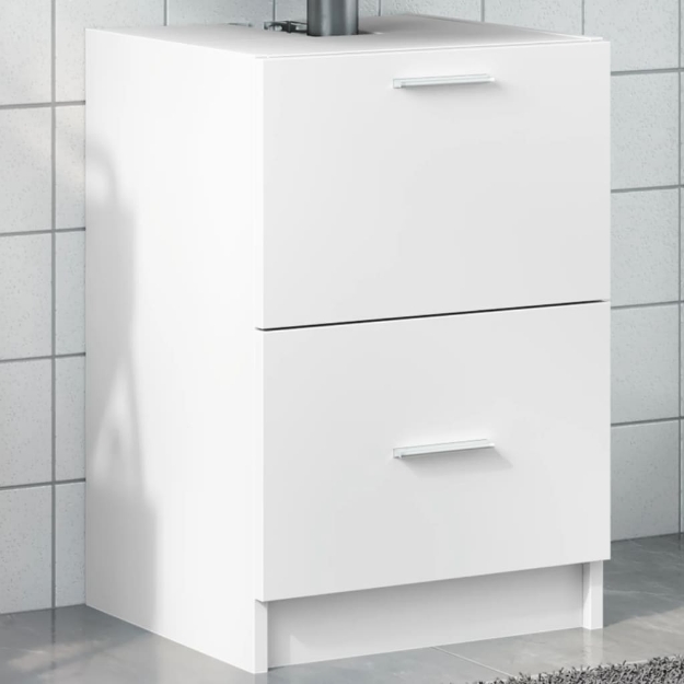 Mobile Lavabo Bianco 80x33x60 cm in Truciolare