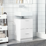 Mobile Lavabo Bianco 80x33x60 cm in Truciolare