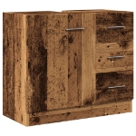 Mobile Sottolavabo Legno Vecchio 63x30x54 cm in Truciolato