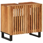 Mobile Lavabo da Bagno 62x34x58cm in Legno Massello di Acacia