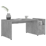 Tavolino da Salotto Grigio Cemento 90x45x35cm Legno Multistrato