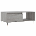 Tavolino Salotto Grigio Sonoma 90x50x36,5 cm Legno Multistrato