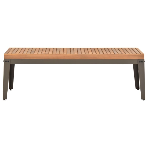 Tavolino da Giardino 110x55x36 cm in Legno Massello di Acacia